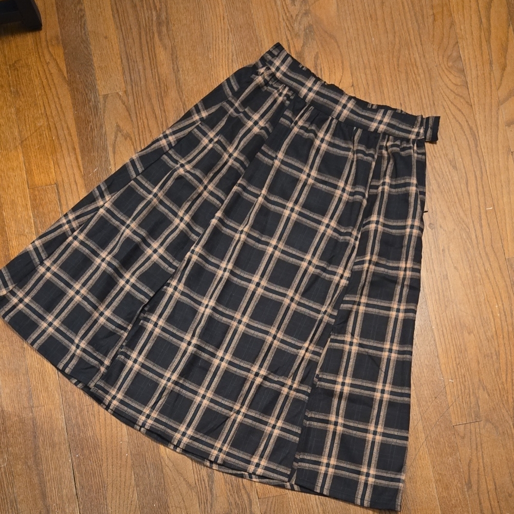 Disturbia Plaid Midi Skirt.